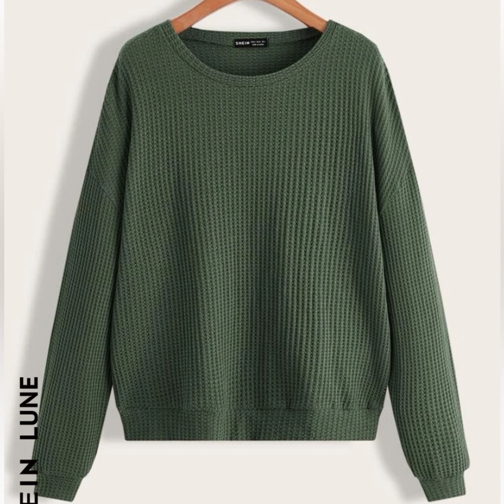 SHEIN waffle knit long sleeve
